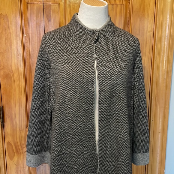 Long 1 button cardigan - Picture 2 of 9